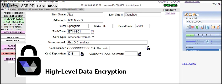 VICIhost high-level data encryption